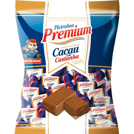 Bala pietrobon premium cacau com castanha 250g