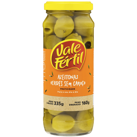 Azeitonas sem caroço vale fertil 160g