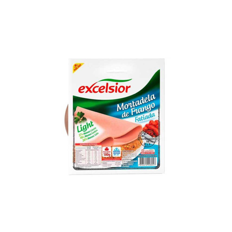 Mortadela de Frango Light Fatiada Excelsior 180G