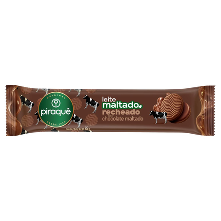 Biscoito Recheado Piraquê 85g - Chocolate Maltado