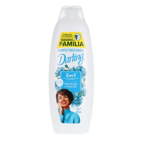 Shampoo 2 em 1 Original Darling Frasco 650ml Tamanho Família