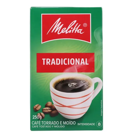CAFÉ PÓ MELITTA TRADICIONAL VÁCUO 250G 360-0