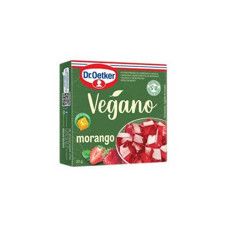 GELATINA VEGANA  DR OETKER 20GR MORANGO