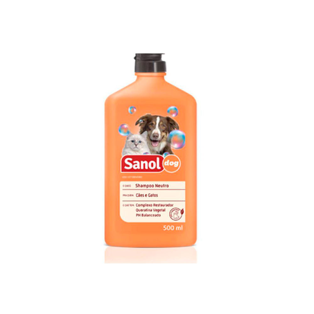 Shampoo Dog Neutro Sanol 500Ml