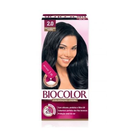 Tintura de Cabelo Biocolor Preto Azulado Incrível 2.0 Embalagem 1UN