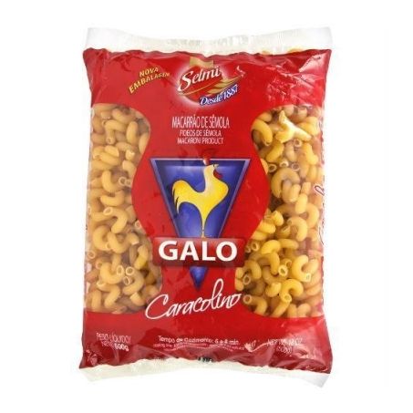 MACARRAO GALO CARACOLINO SEMOLA VERM