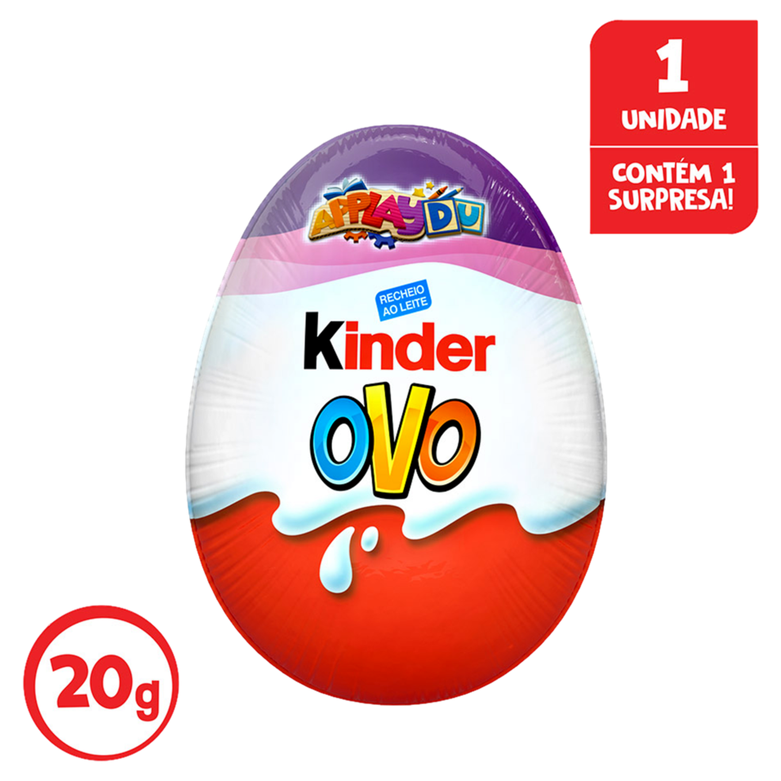 Kinder ovo roxo 1 unidade 20g