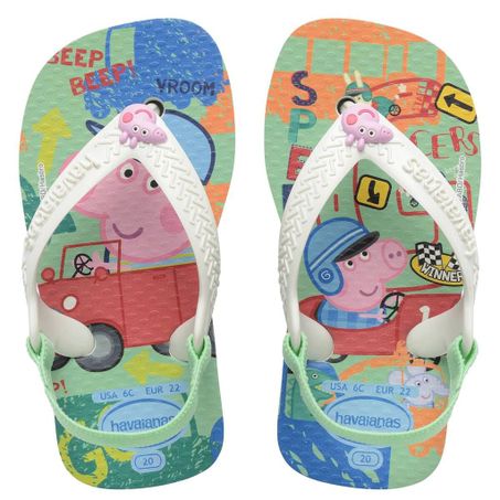 SANDÁLIAS HAVAIANAS BABY PEPPA PIG FC BRANCO 21