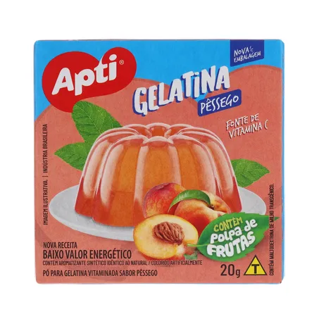 Gelatina Apti Pêssego Caixa 20g 
  360-0