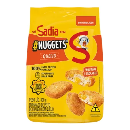 Empanado Frango Sadia 300g Nuggets Queijo