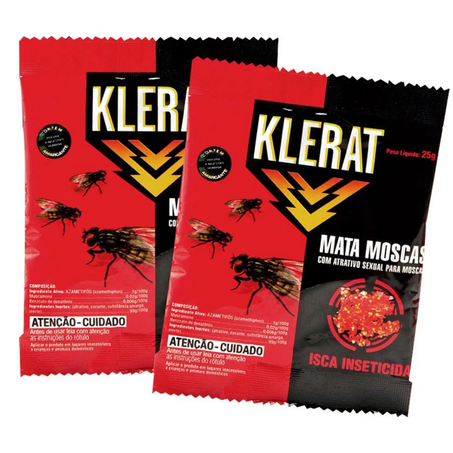 Raticida klerat granulado mata moscas 25g un