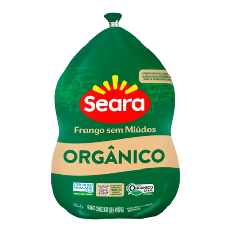 FRANGO CONGELADO INTEIRO S/MIUDOS ORGANICO SEARA KG