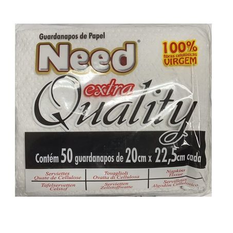 GUARDANAPO PAPEL NEED QUALITY 20X22,5 50 UNID 360-1