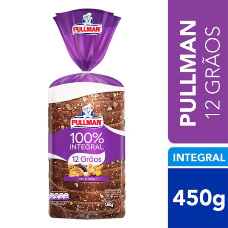 PÃO INTEGRAL 12 GRÃOS PULLMAN 450G