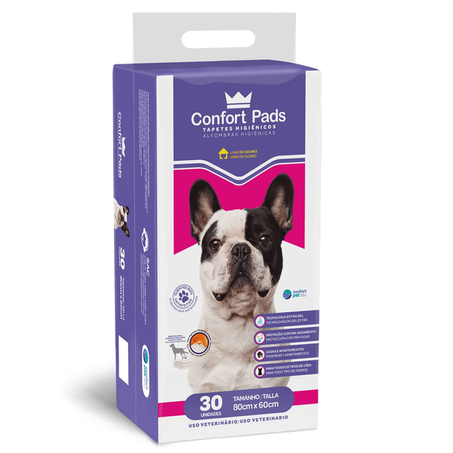 TAPETE HIGIÊNICO CONFORT PADS 80X60 COM 30UN