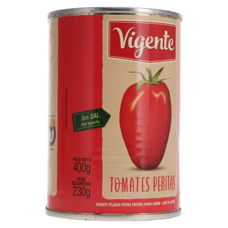TOMATE PELADO IMPORTADO DA ARGENTINA VIGENTE LATA 230G 360-33