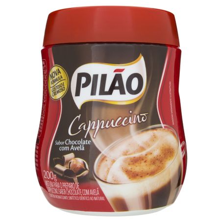 CAPPUCCINO SOLÚVEL CHOCOLATE COM AVELÃ PILÃO