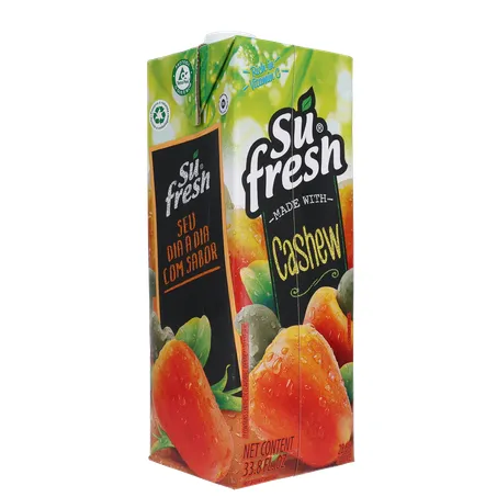 Bebida de Fruta Adoçada Su Fresh Caju Caixa com Tampa 1lt 360-14