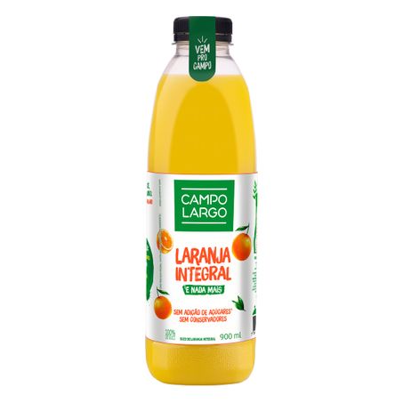 SUCO INTEGRAL LARANJA CAMPO LARGO 900ML