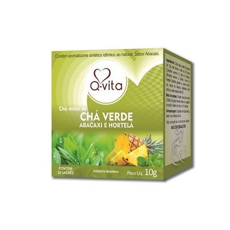Chá Verde Abacaxi com Hortelã Q Vita C/10 10G