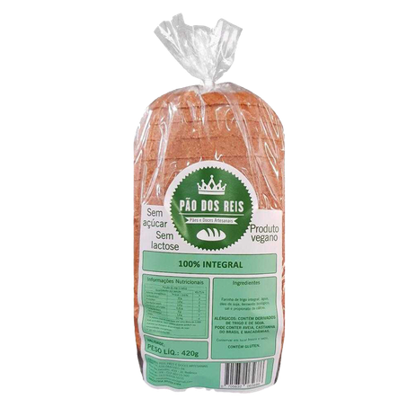 PAO INTEGRAL 420G - PAO DOS REIS