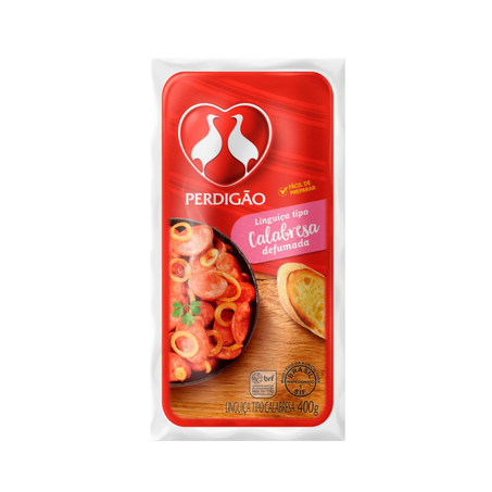 Linguiça Perdigão Calabresa Pacote 400G
