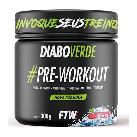 PRE TREINO FTW DIABO VERDE 300G CEREJA ICE