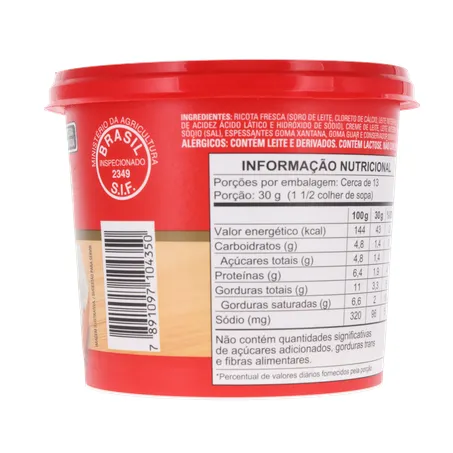 Creme de Queijo Ricota Président 380g 360-14