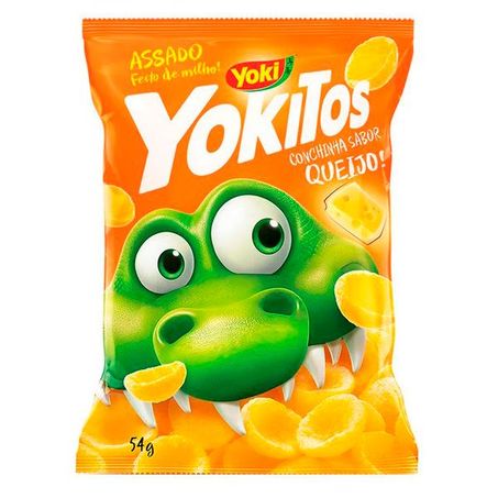 Salgadinho yoki yokitos conchinhas queijo 54g