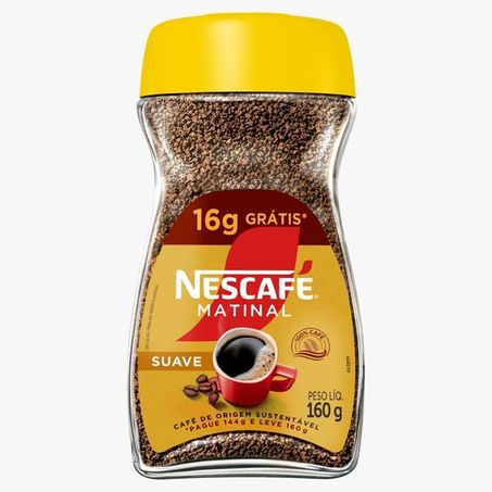 CAFE SOLUVEL SUAVE MATINAL NESCAFE LV160G PG114G