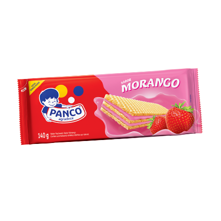 Wafer Panco Morango Pacote 112g 
 