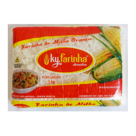 Farinha milho biju ky farinha 1kg branca