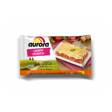 Lasanha aurora calabresa 600 gr