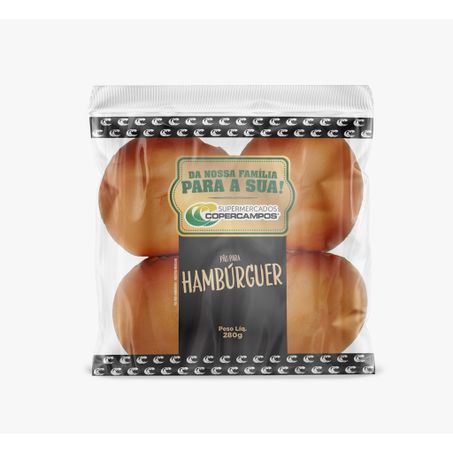 PAO HAMBURGUER COPERCAMPOS 280G