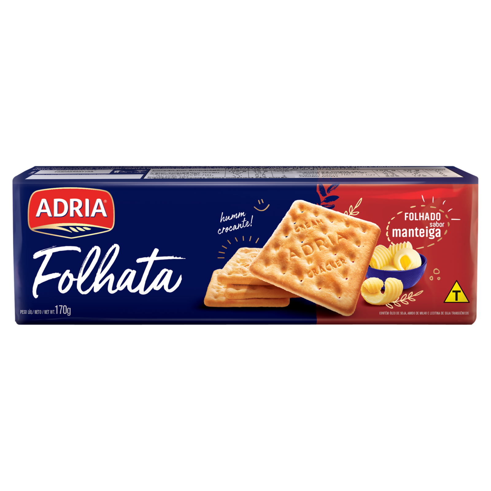 BISC.CREAM CRACKER FOLHATA ADRIA 170G