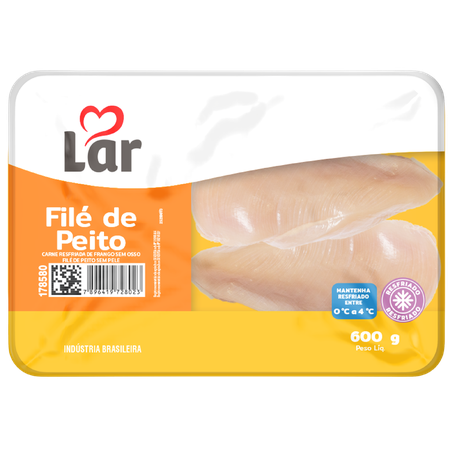 Filé de Peito Resfriado Lar bandeja 600g