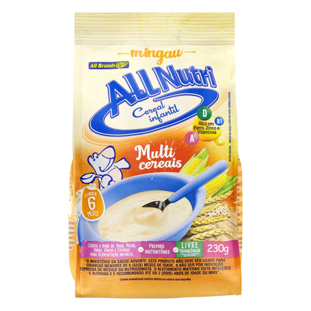 Mingau Allnutri Multicereais Sache com180G 