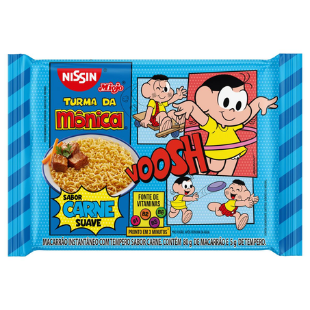 Massa Instantânea Nissin 85g - Carne Suave