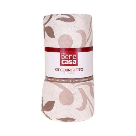 KIT BENE CASA COBRE LEITO ULTRA LISE SORT CASAL 2P