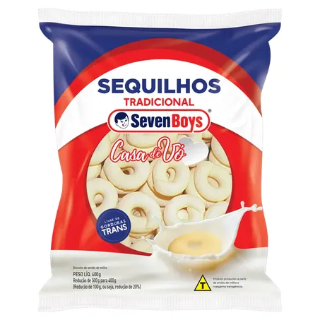 Biscoito Seven Boys Sequilhos Tradicional 400g