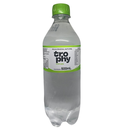 Agua mineral com gas trophy 500ml un