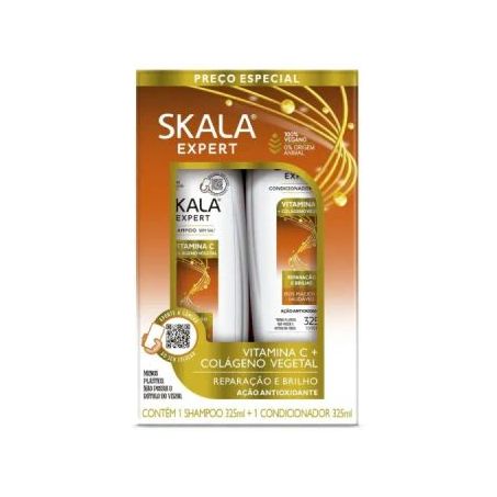 Kit Sh+Cond.Skala 325ml Preco Esp* Vitam.C+Colag.