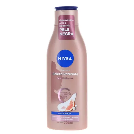Hidratante Corporal Nivea Beleza Radiante Frasco 200ml 360-1