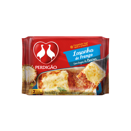 Lasanha perdigão frango com bacon 600g