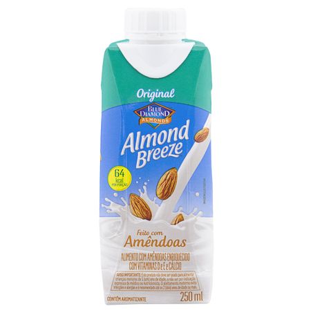 BEBIDA À BASE DE AMÊNDOA ORIGINAL BLUE DIAMOND ALMOND BREEZE 250ML