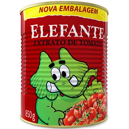 Extrato de tomate elefante lata 850g
