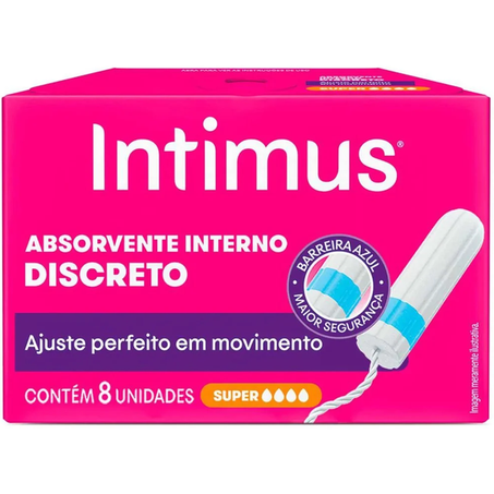 ABSORVENTE INTIMUS INTERNO SUPER 8UN