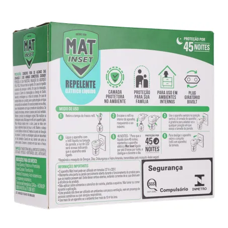 Aparelho eletrico mat inset liquido 360-15