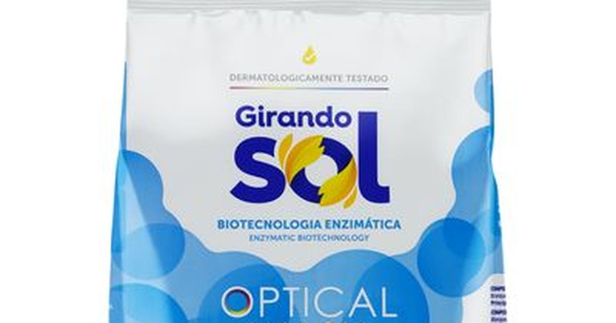 LAVA ROUPAS GIRANDO SOL EM PO AZUL 1,6KG