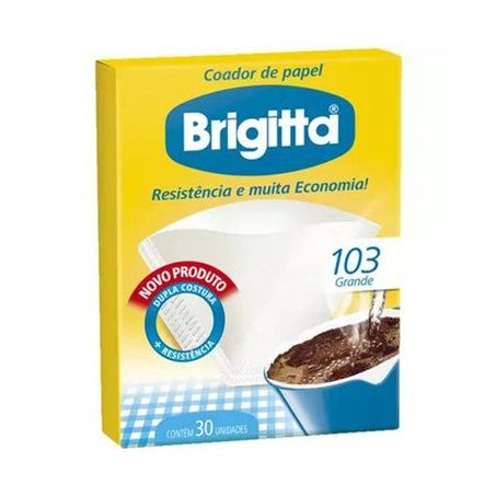 Filtro de Papel Brigitta 103 Caixa com 30un - 75gr